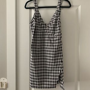 Checkered mini dress